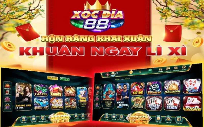Xocdia88 với nhiều chương trình khuyến mãi hấp dẫn
